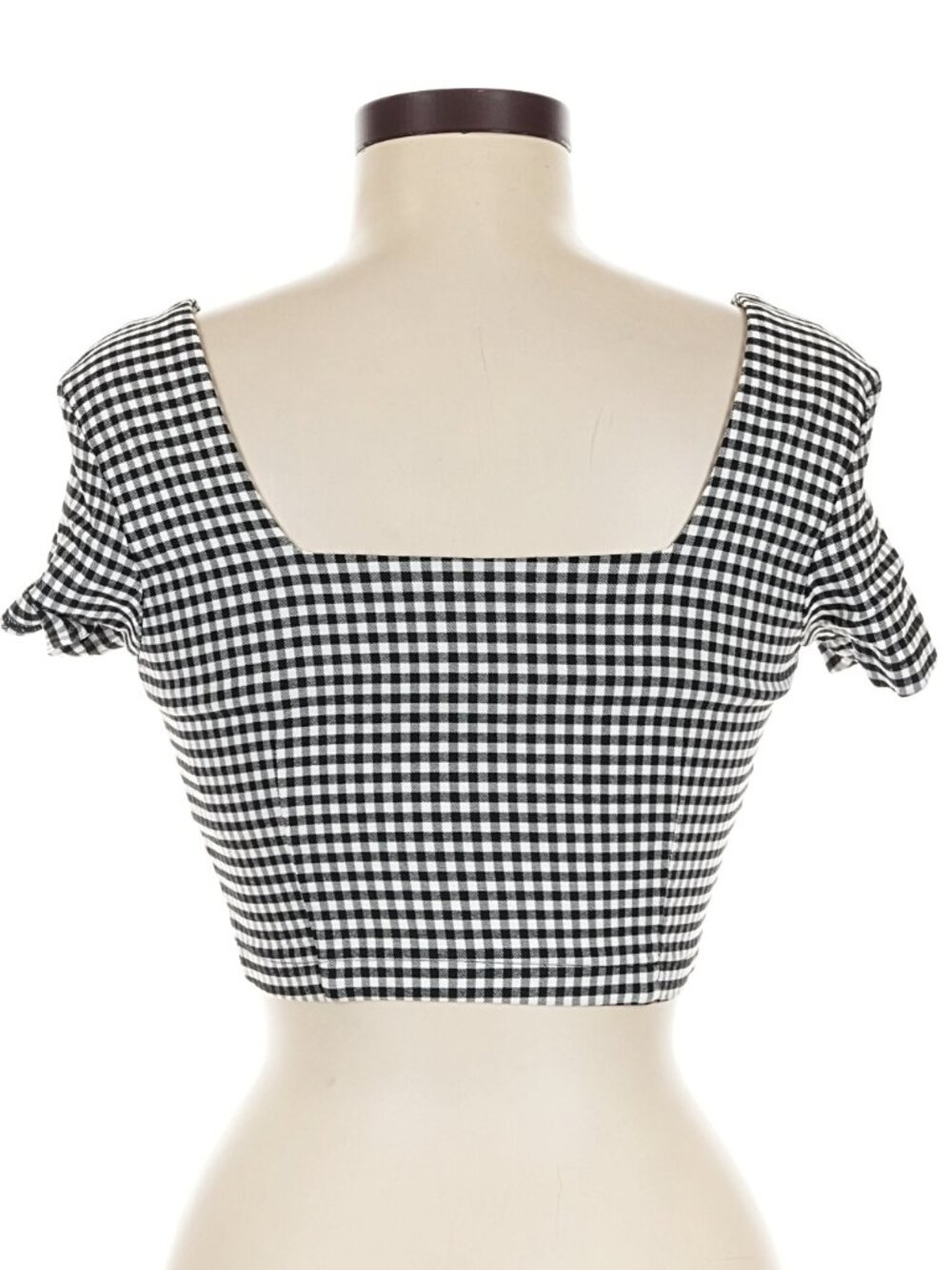 LAZY OAF Cherry Boob gingham retro crop top - Picture 6 of 10